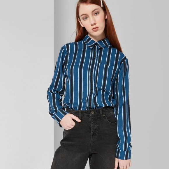 wild fable Tops - Wild Fable Striped Blouse